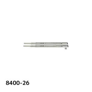 SUGATSUNE スガツネ工業 スライドレール 8400 レール長さ：移動距離：300.2：416.1：576.1：224：576.1 190-110-629 8400-26 | LAMP K&V 建築金物 家具金物 部品 金具 金物 部品交換 スライドレール 完全スライド 取付金具 引き出し チェスト デスク 家具 DIY 3段引