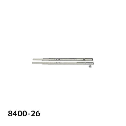 SUGATSUNE スガツネ工業 スライドレール 8400 レール長さ：移動距離：300.2：416.1：576.1：224：576.1 190-110-629 8400-26 | LAMP K&V 建築金物 家具金物 部品 金具 金物 部品交換 スライドレール 完全スライド 取付金具 引き出し チェスト デスク 家具 DIY 3段引