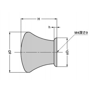 スガツネ工業 つまみ KK-T型 ソフトニッケル 【品番：KK-T24SNI】