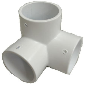 フジテック DC三方 ホワイト (止ネジ付)