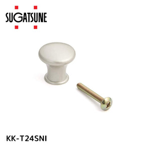 スガツネ工業 つまみ KK-T型 ソフトニッケル 【品番：KK-T24SNI】
