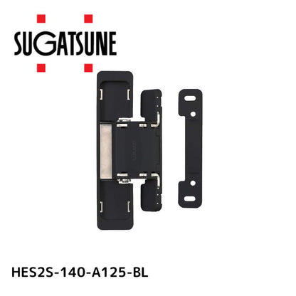 スガツネ工業/LAMP 枠側面付隠し丁番 ブラック HES2S-140-A125-BL (1個入)
