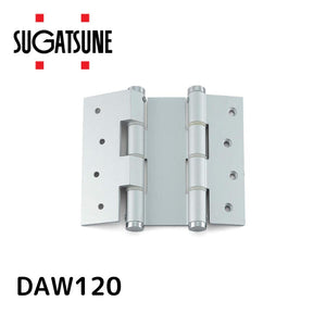 スガツネ(LAMP) アルミ合金製面付スプリング自由丁番 DAM型 DAM120