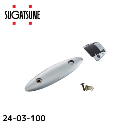 スガツネ テーブル連結部品 曲線形状タイプ 【LAMP】 24-03-100 亜鉛合金 シルバー 最小適応板厚 25mm 1セット（本体と受座）単位での販売品