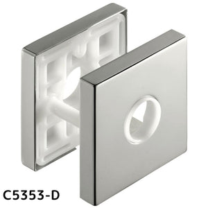 KAWAJUN カワジュン レバー用角座セット T2プレート C5353-D ミラーニッケル 仕上げ 簡単DIY設置で高級感を演出する耐久性抜群