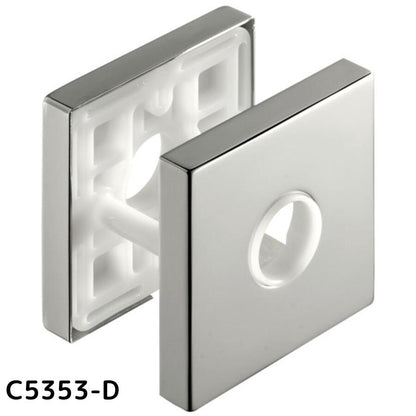 KAWAJUN カワジュン レバー用角座セット T2プレート C5353-D ミラーニッケル 仕上げ 簡単DIY設置で高級感を演出する耐久性抜群