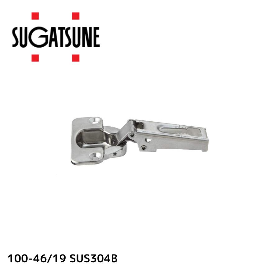 スガツネ工業 160073865 100-46 19 SUS304Bステンレス鋼製スライドヒンジ 100-46/19SUS304B