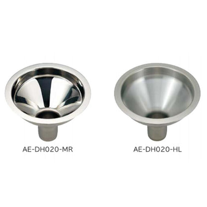 ステンレス鋼製 飲み残し投入口［スガツネ］AE-DH (仕上:鏡面研磨・ヘアライン仕上) (寸法:150）AE-DH015-MR AE-DH015-HL スガツネ工業 210-026-556 210-026-557