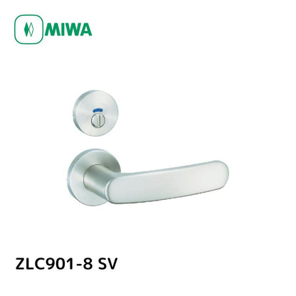 MIWA(美和ロック) 住宅内部専用レバーハンドル錠 表示錠 バックセット51mm ケース深さ72mm (1S) 品番：ZLC901-8 SV