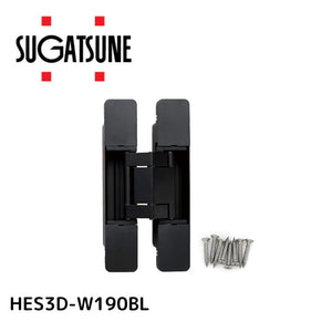 HEスライドシリーズ隠し丁番 スガツネ LAMP HES3D-W190BL ロングアーム仕様 ブラック 1個