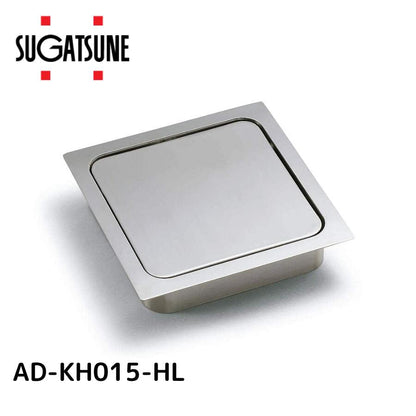 スガツネ工業 LAMP ステンレス ダンパー付屑入投入口 角型 AD-KH型 蓋付 PAT【品番：AD-KH015-HL】