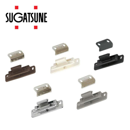 レバーラッチ LL-66型 【LL-66BR】【LL-66WT】【LL-66CR】【LL-66BL】【LL-66GR】 ホワイトブラウン クロムめっき ブラック グレー(難燃タイプ) スガツネ工業 LAMP ランプ