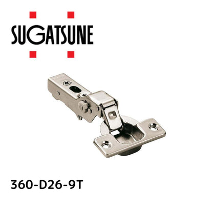 スガツネ工業 ランプ スライド丁番 360-D26/9T ダンパー内蔵 オリンピア LAMP《XE-06-15》160-026-842