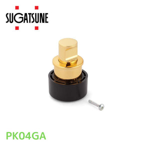 スガツネ工業 Sugatsune LAMP プッシュつまみ 金色めっき PK04GA