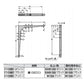 スガツネ工業 LAMP 棚受 BTK型 BTK-240UM 120030192 鋼製棚受