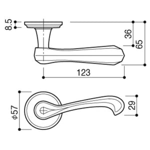 KAWAJUN レバーハンドルK6 空錠 表示錠 ドアノブレバー交換修理はDIYで簡単。握り玉からドアレバーに取替えて楽に開閉。トイレ用の錠付きドアグリップやかっこいいシンプルでモダンな取っ手に取り替え