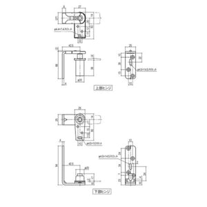 SYS 中心吊ｸﾞﾚﾋﾞﾃｨﾋﾝｼﾞ  LH-761           42.5ｾﾝﾀｰ 枠付 ｽﾃﾝﾚｽ