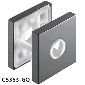 KAWAJUN カワジュン レバー用角座セット T2プレート C5353-GQ パールブラック 仕上げ 簡単DIY設置で高級感を演出する耐久性抜群