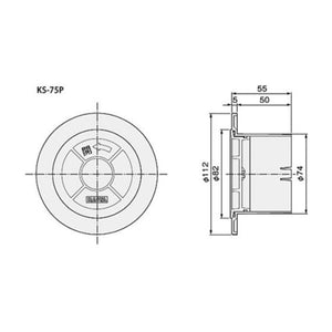 ナスタ NASTA KS-75P-SG 多目的スリーブ用キャップ φ75 KS75PSG