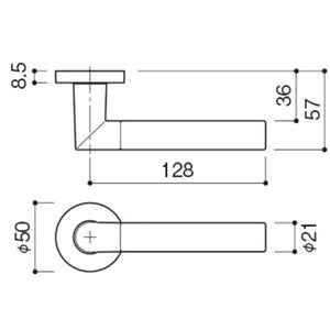 KAWAJUN レバーハンドルQA  空錠 表示錠