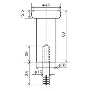 ニューヒカリ Z戸当り コンクリート床用 サチライトクローム SH-TZF80