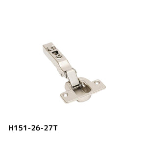 スガツネ工業/LAMP H151-26-27T キャッチなし・全かぶせ(最大27mm) 厚扉用 H151シリーズ スライド丁番本体のみ カップ径φ40 堀込深さ14mm 推奨扉厚20mm～30mm 94度開き スライド ヒンジ 家具 扉 ※座金別売り※