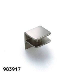 プレートサポート ガラス用棚受［スガツネ］983917・983918 (仕上:鏡面研磨・サテン仕上) (ステンレス鋼) (サイズ:30×27×30.5mm)