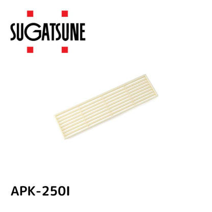 スガツネ工業 ランプ印 プラスチック空気孔 スケアータイプ APK-250型 APK-250I アイボリー