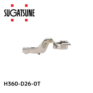 スガツネ(LAMP) (160029086)H360-D26-0Tラプコン搭載 オリンピア スライドヒンジ 厚扉用 H360-D26-0T