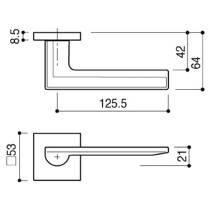 KAWAJUN カワジュン レバーハンドルF6 KAWAJUN 空錠 表示錠ドアノブレバー交換修理はDIYで簡単。握り玉からドアレバーに取替えて楽に開閉。トイレ用の錠付きドアグリップやかっこいいシンプルでモダンな取っ手に取り替え