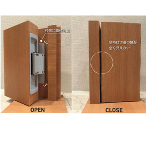 スガツネ工業/LAMP 枠側面付隠し丁番 ブラック HES2S-140-A125-BL (1個入)