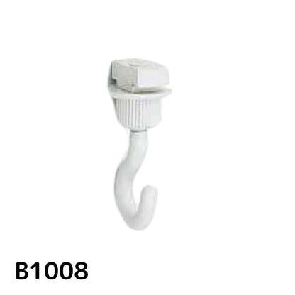 スガツネ工業 固定フックA B1008 後付用 ホワイト  【品番：B1008】