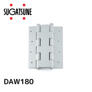 スガツネ(LAMP) アルミ合金製面付スプリング自由丁番 DAM型 DAM180