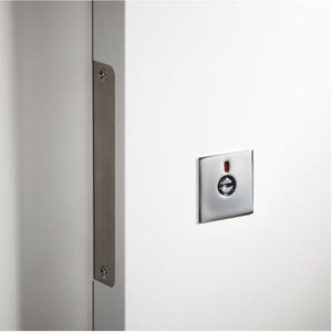 カワジュン アウトセット 引戸錠 40ｍｍ 角型 表示錠   3-KY-18-GQ パールブラック