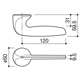 KAWAJUN レバーハンドルHP クローム カワジュン製レバーハンドル 丸座 KAWAJUN 空錠 表示錠 ドアノブレバー交換修理はDIYで簡単。握り玉からドアレバーに取替えて楽に開閉。トイレ用の錠付きドアグリップやかっこいいシンプルでモダンな取っ手に取り替え サテンニッケル