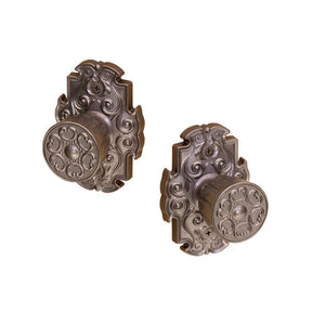 川口技研 宮殿1号空錠 塗装ブラウン バックセット65mm 対応ドア厚28-45mm