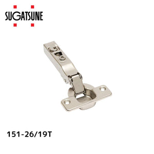 スガツネ工業/LAMP 151-26/19T キャッチなし・全かぶせ(最大19mm) 151シリーズ スライド丁番本体のみ カップ径φ35 堀込深さ12mm 推奨扉厚14mm～20mm 105度開き スライド ヒンジ 家具 扉 151-26-19T ※座金別売り※ 160-029-852