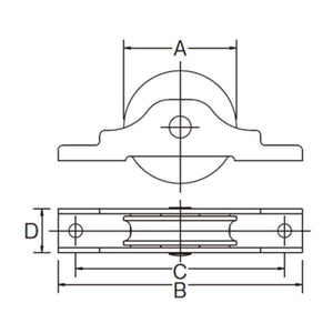 水上 ステンレス戸車 ベアリング入 （1セット：12個入り） FSB-R30 建材 建設 生活雑貨 資材 工事 現場