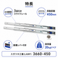 スガツネ工業 3660-450 190027555 スライドレール