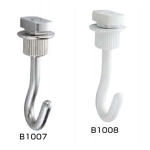 スガツネ工業 固定フックA B1007 後付用 B1007 シルバー   B1007