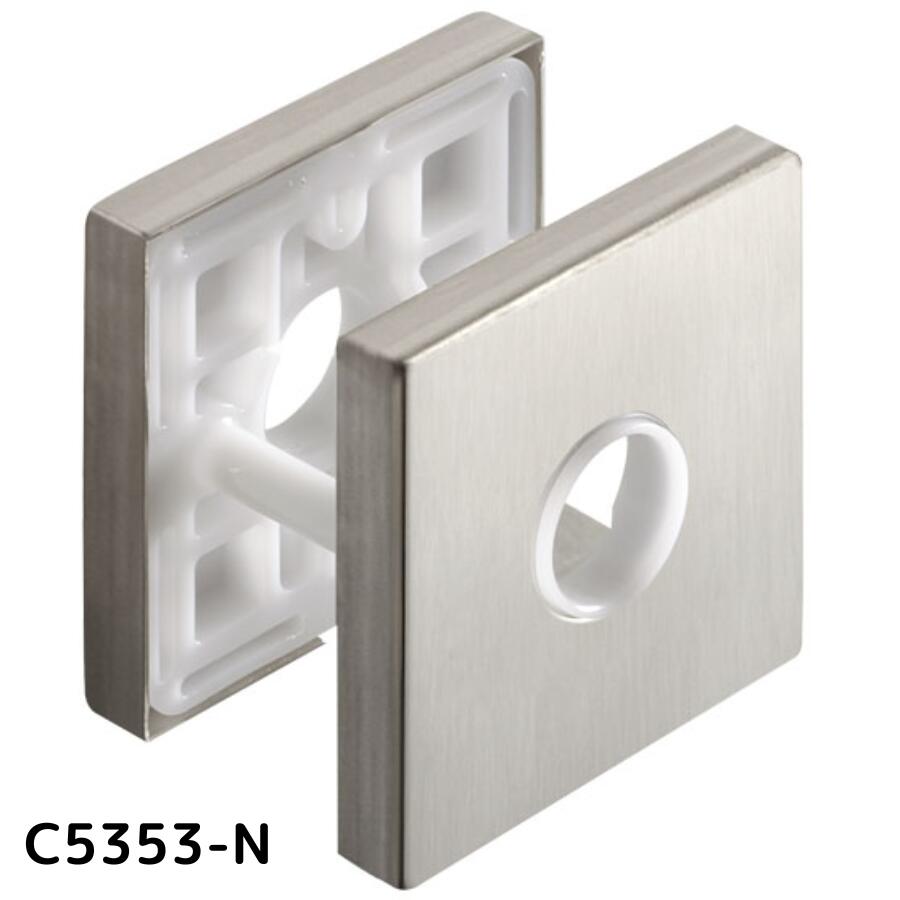 KAWAJUN カワジュン レバー用角座セット T2プレート C5353-N サテンニッケル 仕上げ 簡単DIY設置で高級感を演出する耐久性抜群