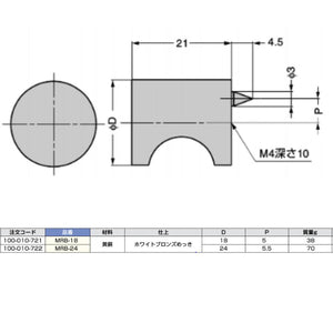 スガツネ(LAMP) つまみ MRB型 MRB-24