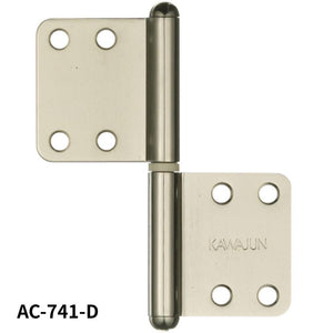 KAWAJUN AC-741-D カワジュン ハタ蝶番Rタイプ AC-741 ドアノブ 河淳 ミラーニッケル