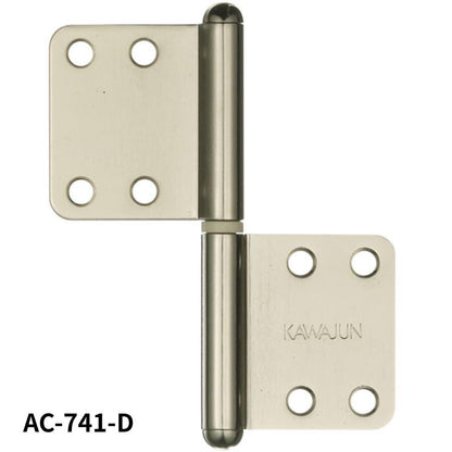 KAWAJUN AC-741-D カワジュン ハタ蝶番Rタイプ AC-741 ドアノブ 河淳 ミラーニッケル