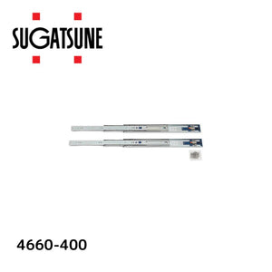 SUGATSUNE スガツネ工業 LAMP プッシュオープンスライドレール4660-400 190-02127