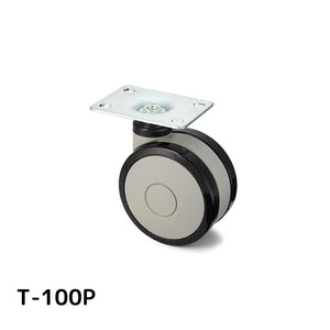 スガツネ工業 キャスターT型 プレートタイプ T-100P