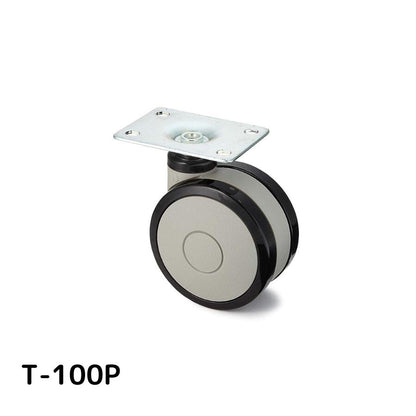 スガツネ工業 キャスターT型 プレートタイプ T-100P