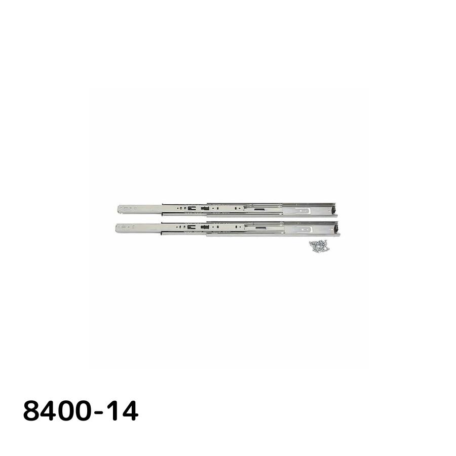 SUGATSUNE スガツネ工業 スライドレール 8400 レール長さ：移動距離：B：C：D：E：F：G：H：I355.6：- 190-110-623 8400-14 | LAMP K&V 建築金物 家具金物 部品 金具 金物 部品交換 スライドレール 完全スライド 取付金具 引き出し チェスト デスク 家具 DIY 3段引