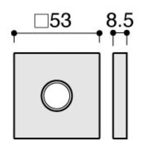 KAWAJUN カワジュン レバー用角座セット T2プレート C5353-N サテンニッケル 仕上げ 簡単DIY設置で高級感を演出する耐久性抜群
