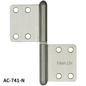 KAWAJUN AC-741-N カワジュン ハタ蝶番Rタイプ AC-741 ドアノブ 河淳 SUSヘアライン